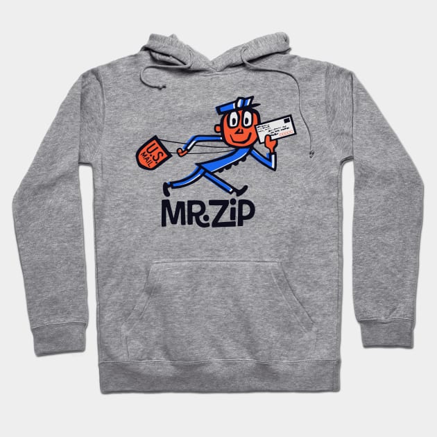 Mr. Zip 'Zippy' - USPS - Postal Service - Retro Hoodie by EverGreene